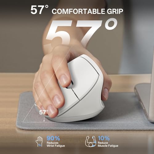 PHILIPS SPK7628 Ergonomic Mouse, Vertical Wireless Mouse for S/M Hands - image 4