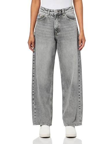 HUGO Women's Leni Loose Fit Wide Leg Jeans