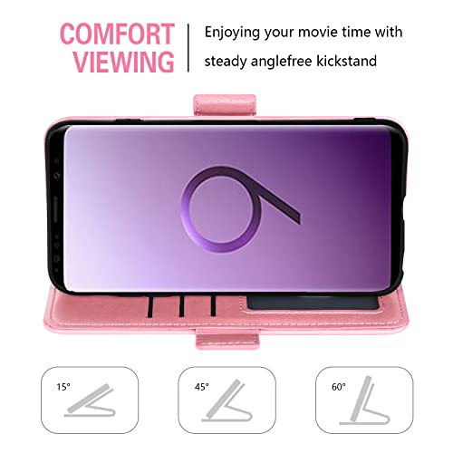 Funda para Samsung Galaxy S9 tipo libro con protector de vidrio templado 4
