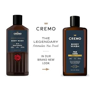 Cremo Body Wash Men Notes of Bright Cardamom Dry Papyrus and Aromatic Palo Santo 16 Fl Oz