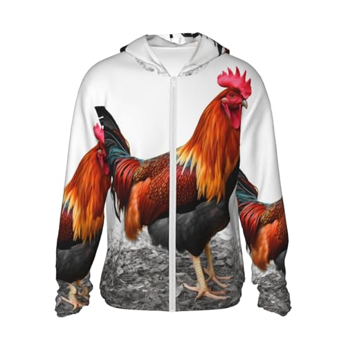 Veste de randonnée anti-UV à motif coq pour vos activités de plein air