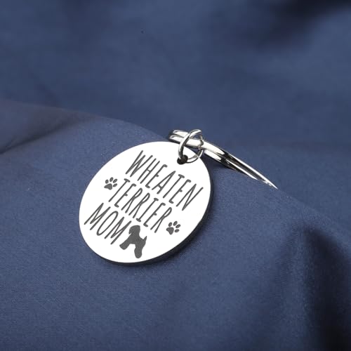 Image of CENWA Wheaten Terrier Lovers Gifts Wheaten Terrier Mom Keychain Wheaten Veterinary Mom Gift