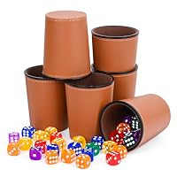 Qiilu Ensemble de gobelets à dés Dice Cover Roller Cup Facile à Ouvrir