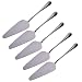 STONCEL Stainless Steel Pie Cake Server with Mirror Finished Onside with Fine Serrated Edge (5-PACK)
