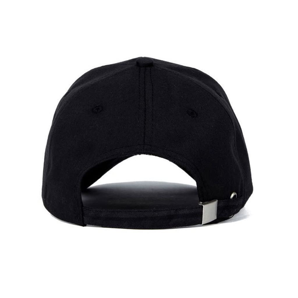 MRKU Cappello Estivo da Sole, Berretto da Baseball in Cotone, Casual, Stile Hip Hop, con Bottoni sul Retro.