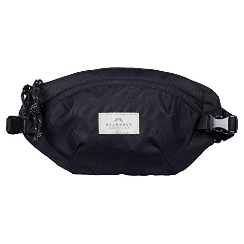 Doughnut - Seattle - Riñonera de Hombre - 30 x 6 x 16 cm - Color Black - Capacidad de 1,5 L - Riñonera de Mujer - Correa Ajustable - Llavero Interior - Riñonera Impermeable