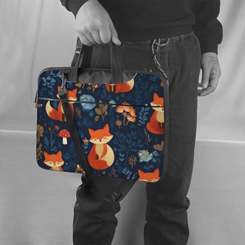 Bolso para portátil impermeable con diseño de zorros 14 pulgadas miniatura 2