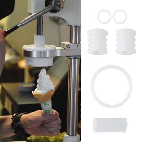 Hoite 16-teiliges Eismaschinen-Ersatzteilset – Silikondichtringe & Rohrkomponenten für Softeismaschinen-Armaturen