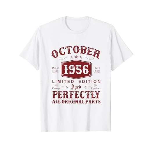 Octubre 1956 68 Años Cumpleaños Hombre Hecho En 1956 Camiseta