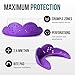 SISU Max Mouthguard, Purple Punch - 50% Stronger, Maximum Protection for Rugby, MMA, Boxing, Lacrosse, Football, Hockey, High-Impact Sports - Adult Fit, Remoldable Up to 20 Times, Works for Braces