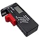 Bestgle batterietester zum prüfen des ladezustands digitaler battery checker detection universal batterieprüfer mit lcd display batteriemessgerät batterie testgerät für aa aaa c d 9v 1.5v schwarz rot