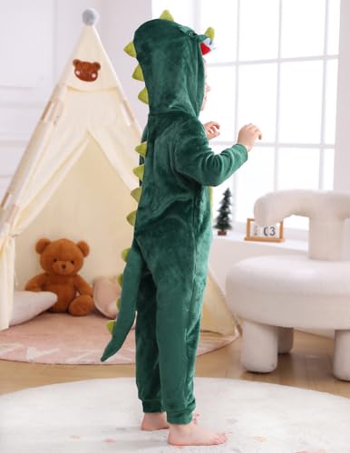Image of Veseacky Family Christmas Pajamas Matching Sets Adult Onesie Zipper Hooded Footed One-Piece Pjs Jumpsuits