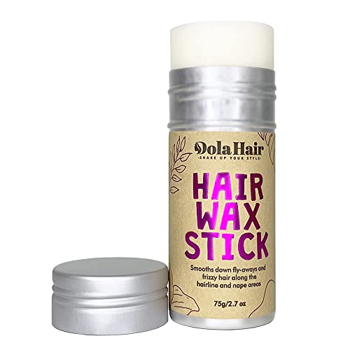 Dolahair Hair Wax Stick With 2 Pcs Lace Melting Band, Elastic Bands For Wig Flyaway Wax Stick For Hair Wig, Lace Band For Melting Lace Wigs Edges, Sleek Finish Styling Wax Stick, Elastic Band For Lace Frontal Melt Slick Stick Non-Greasy Wax 2.7 Oz (1 Pack Of Wax+ 2 Bands) #TOP2