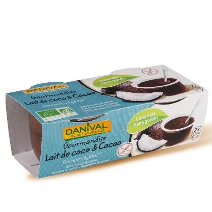POSTRES VEGETALES DE COCO Y CACAO BIO 200 gr