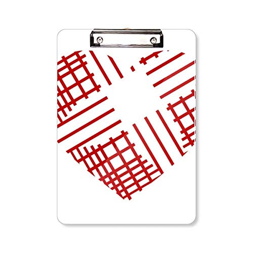 Porte-bloc avec motif cœur rouge A4 pour stabiliser vos feuilles volantes