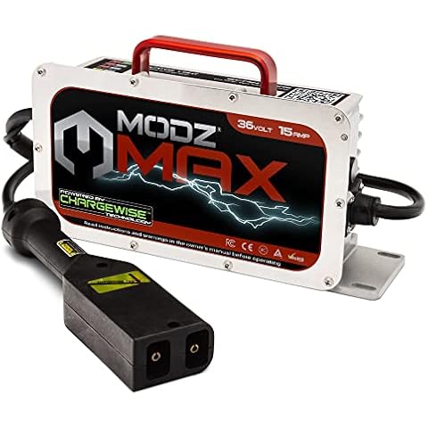 MODZ Max36 15 AMP EZGO TXT Battery Charger for 36 Volt Golf Carts Cover