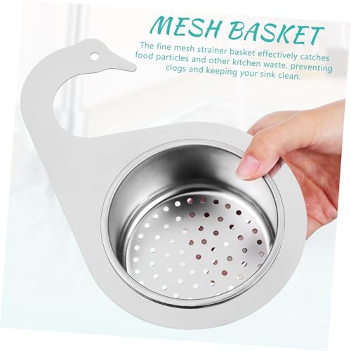 Colador de acero inoxidable grande para fregadero de cocina miniatura 3