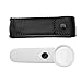 5X/15X/40X White Handheld LED Lighting ABS Plastic Case Magnifying Glass Magnifier(MG6B-3 5X)