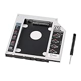 Basta rimuovere la tua unità CD / DVD-ROM e mettere il caddy (con l'hard disk aggiunto) al suo posto.