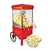Nostalgia Vintage Hot-Air Popcorn Maker Machine - Makes Up to 12 Cups - Oil-Free - Healthier Popcorn - Classic Stand-Up Cart With Wheels - Includes Kernel Measuring Cup - Red