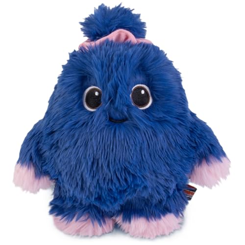 FLUFFWUFFS Juguete de peluche Mom Coco, 10 pulgadas azul suave con bonito moño superior, peluche de monstruo tierno ecológico para niños, bebés y coleccionistas, regalo de amabilidad familiar