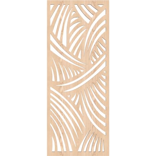 Image of Chester Decorative Pierced Fretwork Wood Wall Panels, 9 3 /8 inchW x 24 3 /8 inchH x 1 /4 inchT, Red Oak