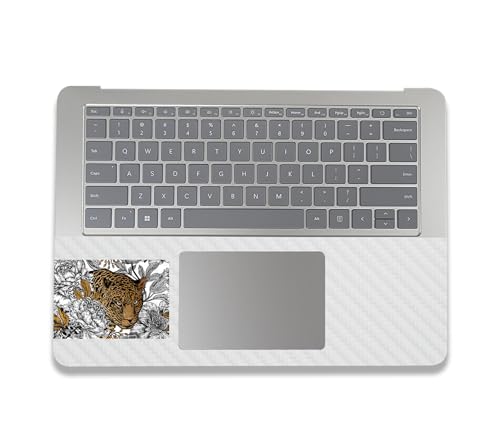 Image of MightySkins Carbon Fiber Skin Compatible with Microsoft Surface Laptop Studio 2 (2023) Full Wrap Kit - Bronzed Leopard | Protective, Durable Textured Carbon Fiber Finish | Made in The USA