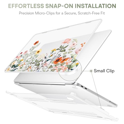 May Chen Compatible with MacBook Neo 13 inch Case 2026 Model A3404, Plastic Hard Shell,Keyboard Cover,Screen Protector,Dust Plug, for MacBook Neo 13" with A18 Pro Chip, Spring Flowers by May Chen - Used condition - Image 7