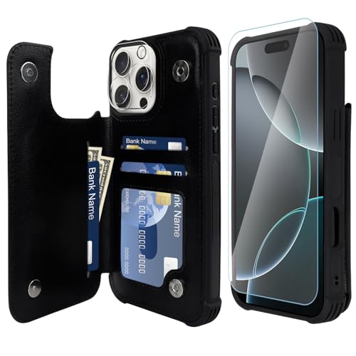 Coque en cuir iPhone 16 Pro Max luxe VANAVAGY protection RFID