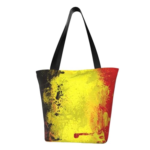 レディース トートバッグ ベルギー国旗 ハンドバッグ おしゃれ ショルダーバッグ エコバッグ 買い物袋 手提げ袋 買い物バッグ ワークバッグ マザーズバッグ ファスナー付き 人気 可愛い キャンバスバッグ 習い事カバン A4対応 収納バッグ 肩掛け 無地 大容量 軽量 多機能 便利 通勤 通学 旅行 男女兼用 ギフト