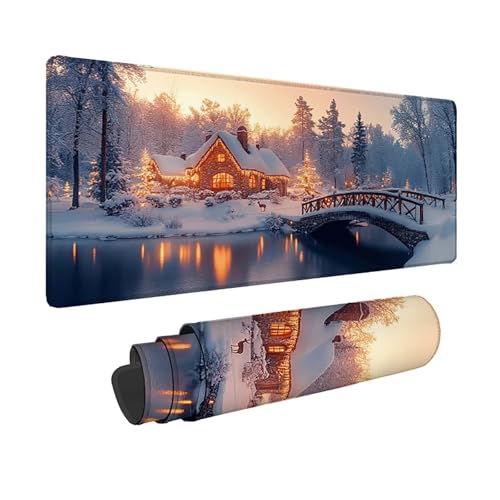Tapis de souris XXL blanc imperméable pour éviter les taches sur le bureau