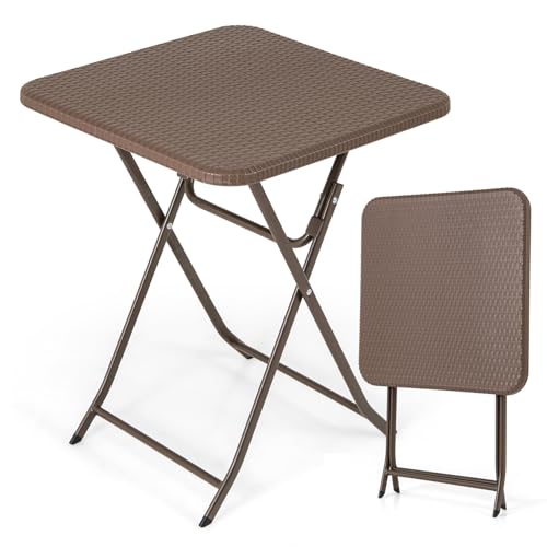 Table de camping carr&eacute;e pour repas de jardin et barbecue r&eacute;ussi - 4