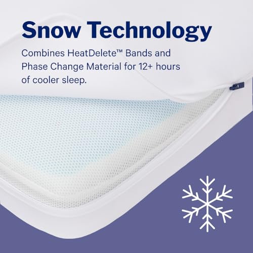 Casper Sleep Snow Foam Pillow, Standard, White