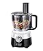 Russell Hobbs Procesador de Alimentos Horizon - Cuchillas Acero Inoxidable, Disco de Corte y Rallado, Amasador, Disco para Cremas, Jarra Batidora de 1,5 L, 2 Velocidades, Negro y Blanco - 24731-56