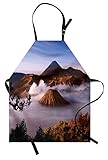 Lunarable Volcano Apron, Mount Bromo Volcanoes Taken in Tengger Caldera East Java Indonesia, Unisex...