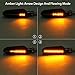 Justech 4pcs Flowing Motorbike Turn Signal Lights Flashing Turning Indicators Rear Brake Lights Daytime Running Lights for 12V Universal Motorcycle