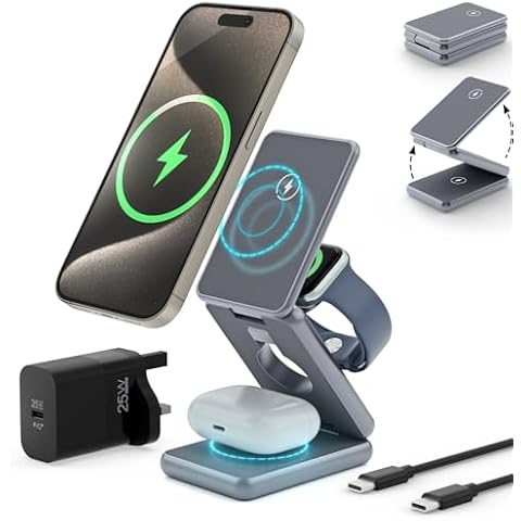 decqle 101 Foldable Magnetic Wireless Charging Station Cover