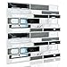 WALPLUS Premium 12 Sheets Peel and Stick Kitchen Backsplash Tile Stickers Self Adhesive Stick on Subway Tile 12