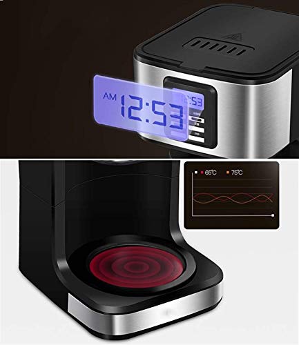 KJFSTJHMM Filterkaffeemaschine, Kaffeemaschine, programmierbarer 24-Stunden-Timer mit LCD-Display, einstellbare… – Bild 5