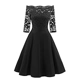 abendkleid ärmellos kurz brautjungfern kleid spitzen rundhals damen kleider retro 1920er jahre inspirert perlen art deco franse spitze flapper kleid karin v-rückenfrei chiffon langes party ballkleid abendkleid 50s damen spitzenkleid
