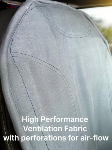 Image of Naturally Ventilated Seat Pad | Sweat-Free Driving Car Seat Cushion | Zero noise | Zero breakdowns | Zero maintenance | Zero hot seat burns from car parked in the sun | Full surface ventilation