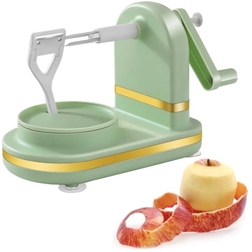 Wudaizhi Éplucheur Manuel Éplucheur De Fruits Multifonctionnel avec Lames en Acier Inoxydable Éplucheur De Fruits À Manivelle Machine À Éplucher Les Aliments pour Cuisine