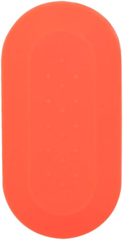 SEGADEN Silicone Cover Protector Case Holder Skin Jacket Compatible with FIAT 3 Button Flip Remote Key Fob CV4759 Orange