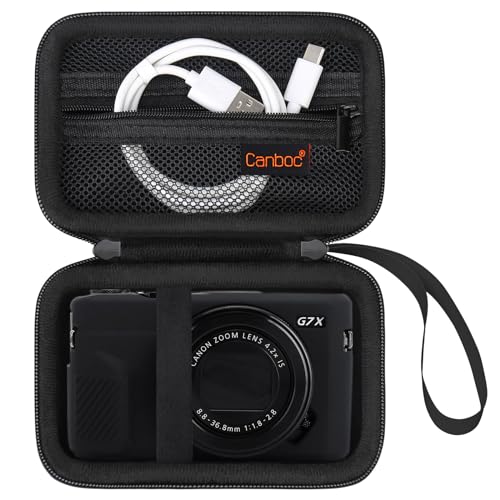 Funda Canboc para Canon PowerShot G7X Mark III y II Negra miniatura 1