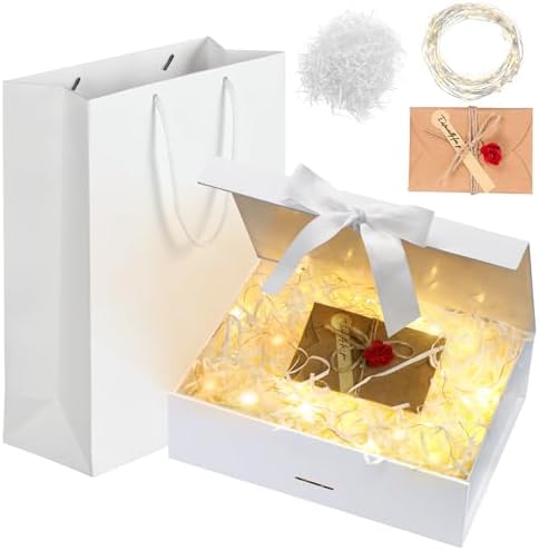 Caja de Regalo para Bodas, Cumpleaños, Navidad y Aniversario - Bl...