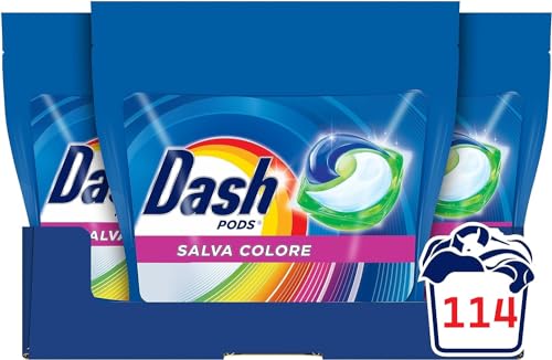 Dash Pods Detersivo Lavatrice, 114 Lavaggi (38x3)