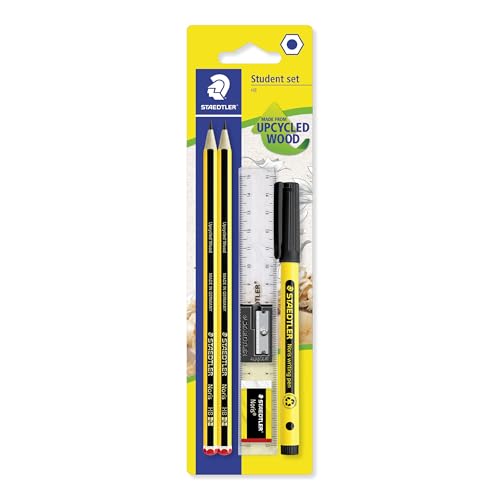 Lápices STAEDTLER Noris 120 HB con borrador y sacapuntas miniatura 1