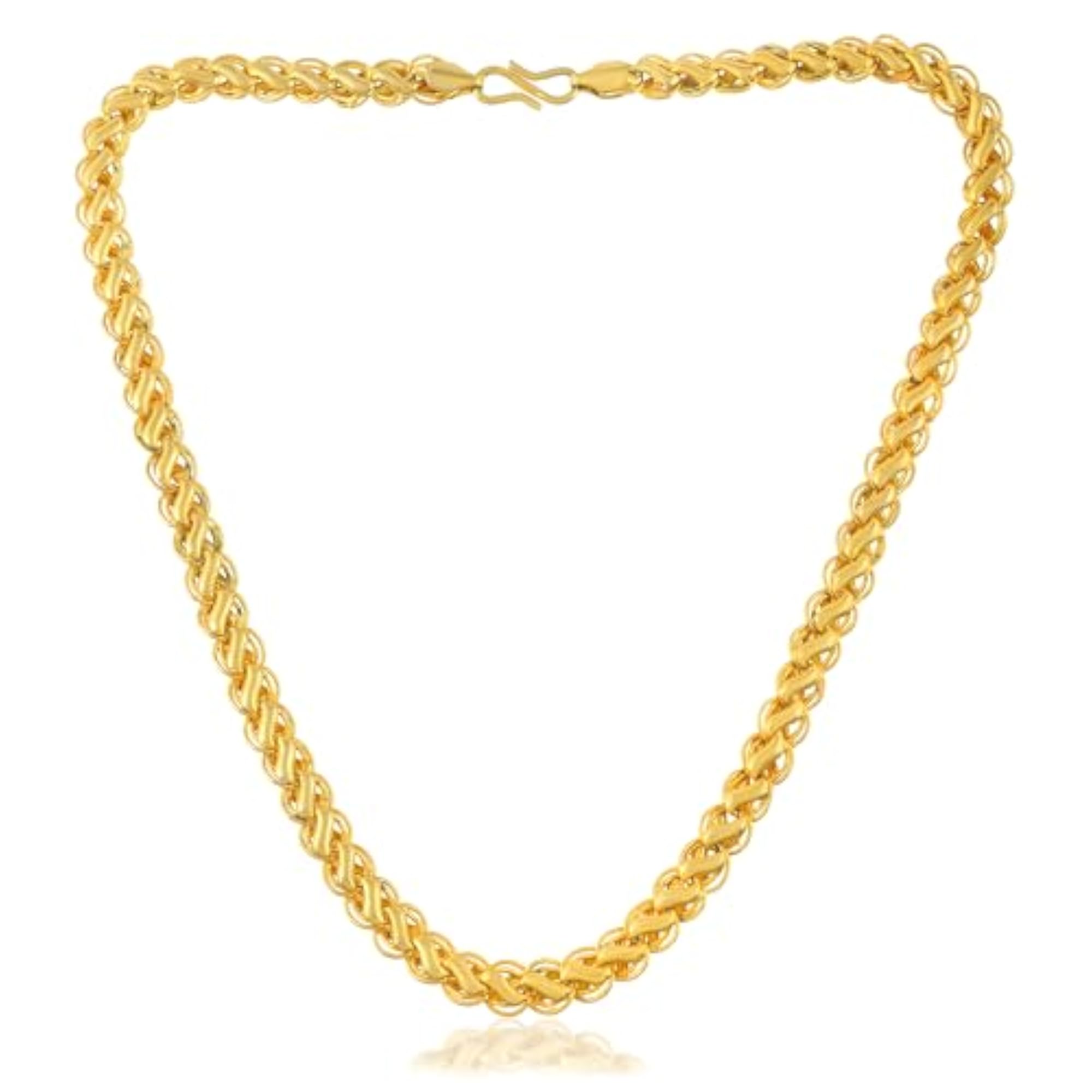 Brass 24KT Micron Gold Chain Necklace for Men & Women