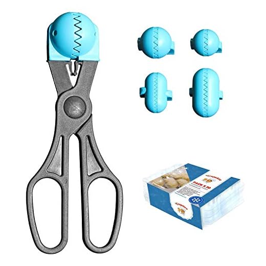 La Croquetera Pack- Utensilio Multiusos Color Turquesa - 4 moldes Intercambiables para masas + Pack 20 Bandejas conservación - 100% español : Patentado y Fabricado en España