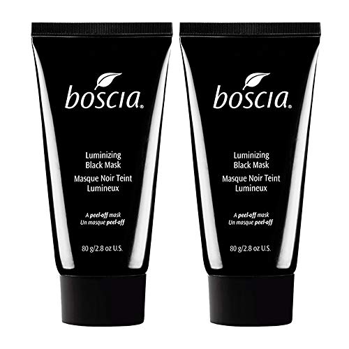 boscia Luminizing Black Charcoal Mask Double Pack - Vegan, Cruelty-Free, Natural and Clean Skincare | Activated Charcoal Peel-Off Mask Bundle, 80 g. boscia Luminizing Black Charcoal Mask Double Pack - Vegan, Cruelty-Free, Natural and Clean Skincare | Activated Charcoal Peel-Off Mask Bundle, 80 g.